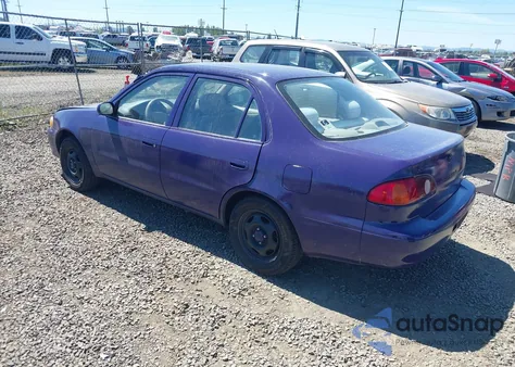 2002 Toyota Corolla Ce из США, поврежденный, VIN 1NXBR12E62Z643215